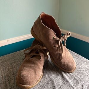 Lucky Brand Emillia Suede Bootie Size 8 Women’s Light Brown